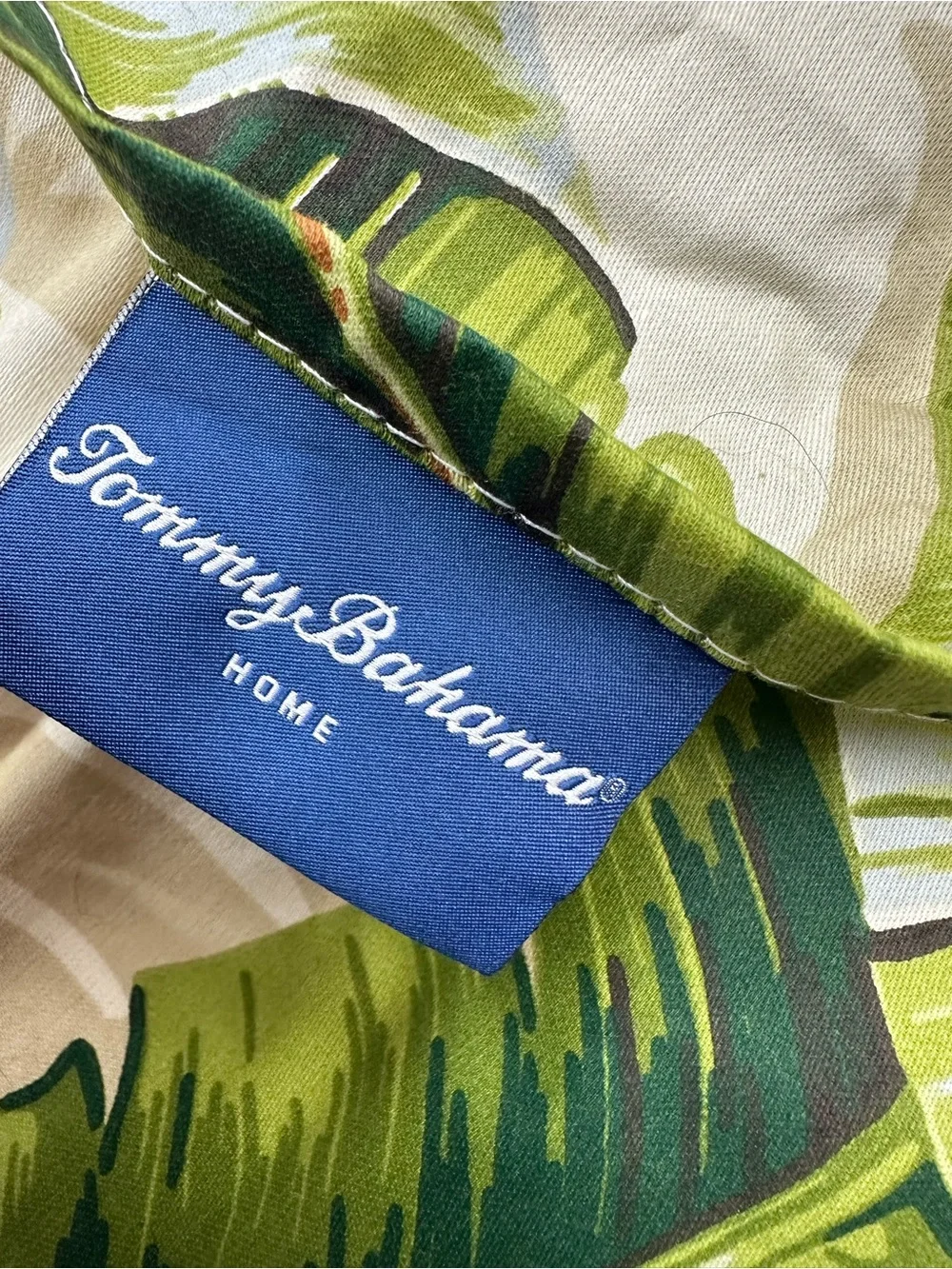 Tommy Bahama Tropical Palm Print Cotton Standard Pillow Sham